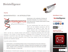 Tablet Screenshot of biointelligence.wordpress.com