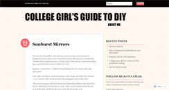 Desktop Screenshot of collegegirlsguidetodiy.wordpress.com