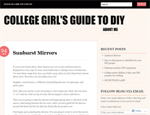 Tablet Screenshot of collegegirlsguidetodiy.wordpress.com