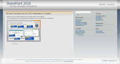 Desktop Screenshot of mysharepoint2010.wordpress.com