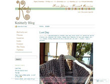 Tablet Screenshot of knitterlyblog.wordpress.com