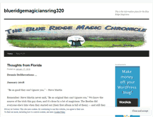 Tablet Screenshot of blueridgemagiciansring320.wordpress.com