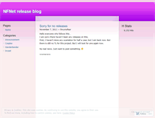 Tablet Screenshot of nfnet.wordpress.com