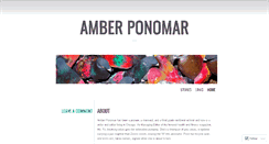 Desktop Screenshot of amberponomar.wordpress.com