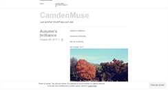 Desktop Screenshot of camdenmuse.wordpress.com