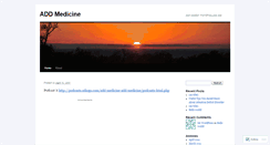 Desktop Screenshot of addmedicine.wordpress.com
