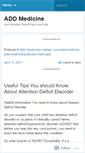 Mobile Screenshot of addmedicine.wordpress.com