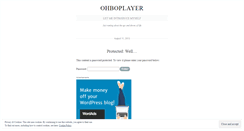 Desktop Screenshot of ohboplayer.wordpress.com