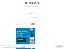 Tablet Screenshot of ohboplayer.wordpress.com