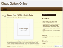 Tablet Screenshot of cheapguitarsonline.wordpress.com