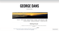 Desktop Screenshot of georgedans.wordpress.com