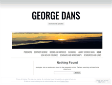 Tablet Screenshot of georgedans.wordpress.com