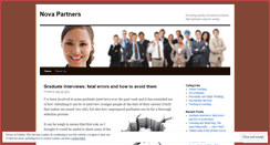 Desktop Screenshot of novapartners.wordpress.com