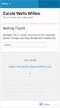 Mobile Screenshot of carolewellswrites.wordpress.com