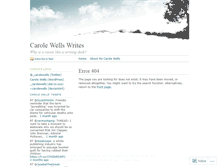 Tablet Screenshot of carolewellswrites.wordpress.com