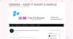 Desktop Screenshot of 1230kiss.wordpress.com