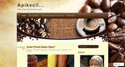 Desktop Screenshot of apikecil.wordpress.com