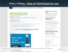 Tablet Screenshot of hijosypadres.wordpress.com