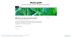 Desktop Screenshot of musicagratis.wordpress.com