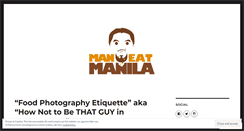 Desktop Screenshot of maneatmanila.wordpress.com