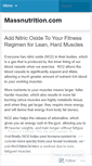 Mobile Screenshot of massnutrition.wordpress.com