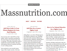 Tablet Screenshot of massnutrition.wordpress.com