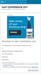 Mobile Screenshot of iaapconference2007.wordpress.com
