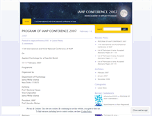 Tablet Screenshot of iaapconference2007.wordpress.com