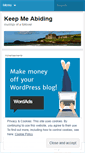 Mobile Screenshot of keepmeabiding.wordpress.com