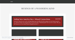 Desktop Screenshot of musingsofawanderingkind.wordpress.com