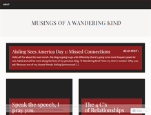Tablet Screenshot of musingsofawanderingkind.wordpress.com