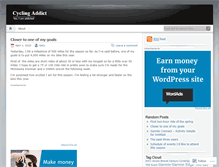 Tablet Screenshot of cyclingaddict.wordpress.com