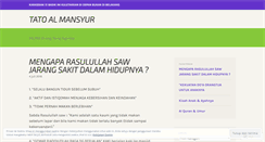 Desktop Screenshot of mansyursampe.wordpress.com