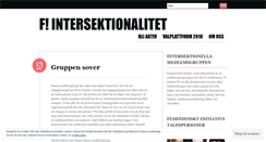 Desktop Screenshot of intersektionalitet.wordpress.com