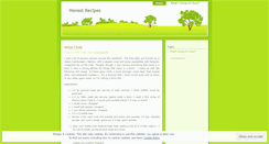 Desktop Screenshot of honestrecipes.wordpress.com