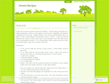 Tablet Screenshot of honestrecipes.wordpress.com