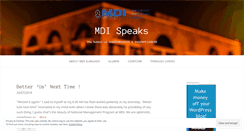 Desktop Screenshot of mdispeaks.wordpress.com