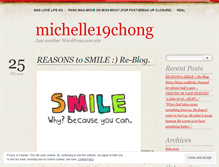 Tablet Screenshot of michelle19chong.wordpress.com