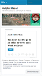 Mobile Screenshot of helpfulhazel.wordpress.com