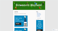 Desktop Screenshot of binweevilmayhem.wordpress.com
