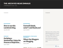 Tablet Screenshot of nearemmaus.wordpress.com