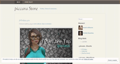 Desktop Screenshot of piccarastore.wordpress.com