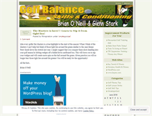 Tablet Screenshot of golfbalance.wordpress.com