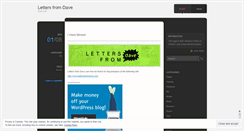 Desktop Screenshot of lettersfromdave.wordpress.com