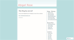 Desktop Screenshot of abigailrosek.wordpress.com