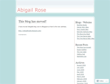 Tablet Screenshot of abigailrosek.wordpress.com