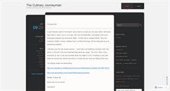 Desktop Screenshot of culinaryjourneyman.wordpress.com