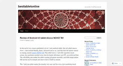Desktop Screenshot of besttabletonline.wordpress.com