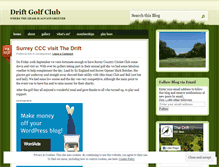 Tablet Screenshot of driftgolfclub.wordpress.com