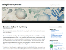 Tablet Screenshot of kelleykimblesjournal.wordpress.com